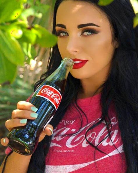Coca Cola Cola Wars Coke Beautiful Eyes Energy Drinks Brunette Bottle Girls Smile