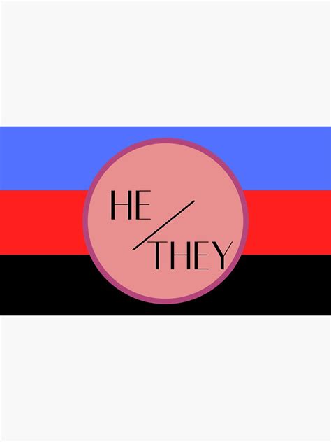 Hethey Pronouns With Polyamorous Flag Sticker For Sale By