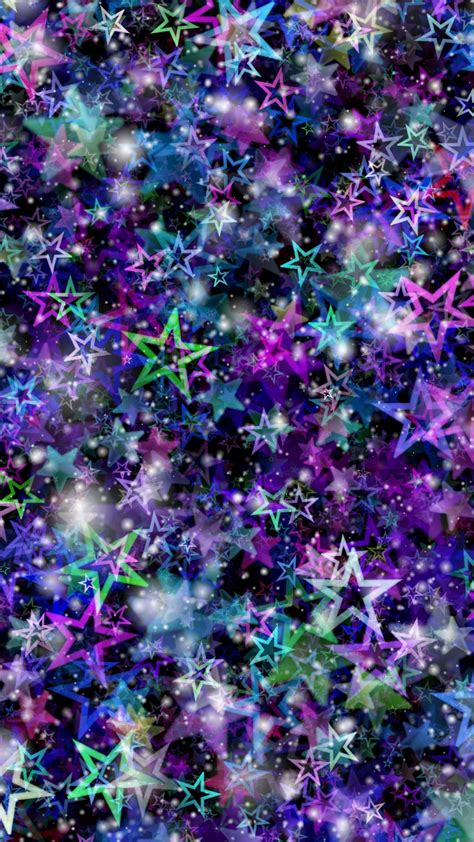 Colorful Stars Glitter Glare 4k Hd Glitter Wallpapers Hd Wallpapers