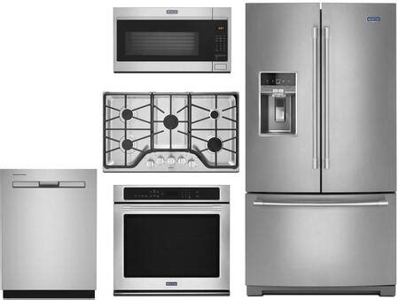Reward via a visa® prepaid card by mail with purchase of select maytag® kitchen appliances total reward based on retail. Maytag 5 Piece Kitchen Appliances Package with 36 Inch ...
