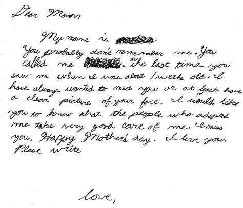 You Probably Dont Remember Me A Boys Letter To His Birth Mother