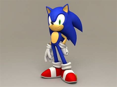 Sonic The Hedgehog 3d Model Object Files Free Download Sonic The