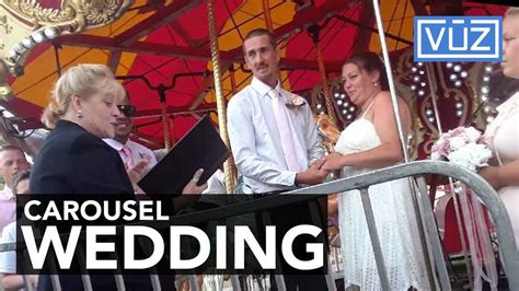 couple gets married at key to the midway