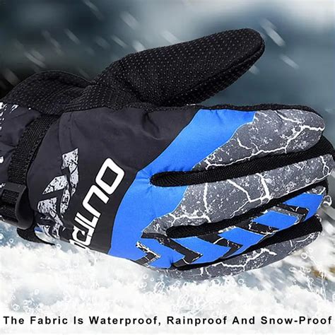 Winter Warm Motorcycle Gloves Full Fingers Windproof Cold Velvet