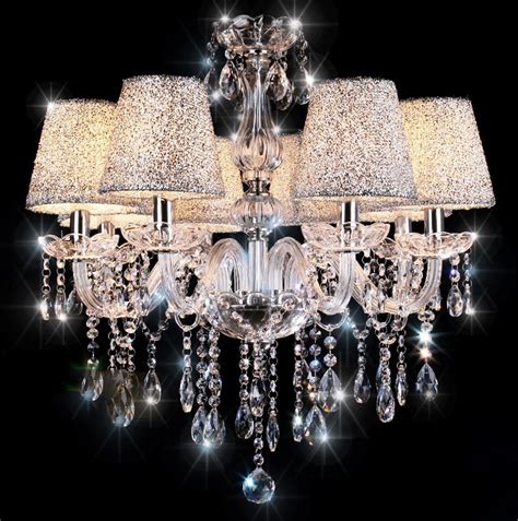 Crystal Chandelier Clear 6810 Arm Candle Lamp Water Droplet With