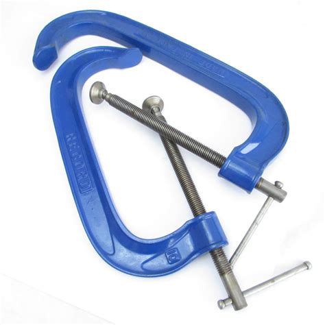 Sold 2x Record Heavy Duty G Clamps 10 Inch Uk