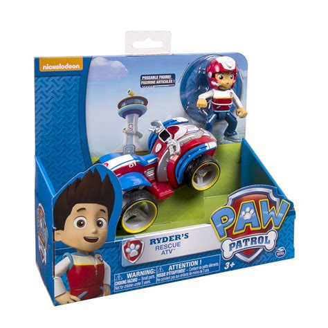 Paw Patrol Ryders Rescue Atv Vechicle And Figure In