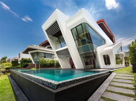 A Sleek Ultra Modern Waterfront Villa With Spectacular Views In Singapore