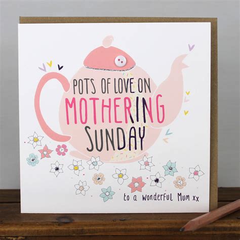 And how did this annual celebration of maternity actually begin, anyway? mothering sunday card by molly mae | notonthehighstreet.com