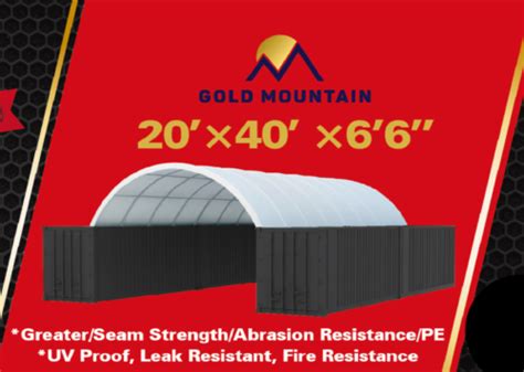 Gold Mountain 20x40 Shipping Container Shelter Pe Fabric Building