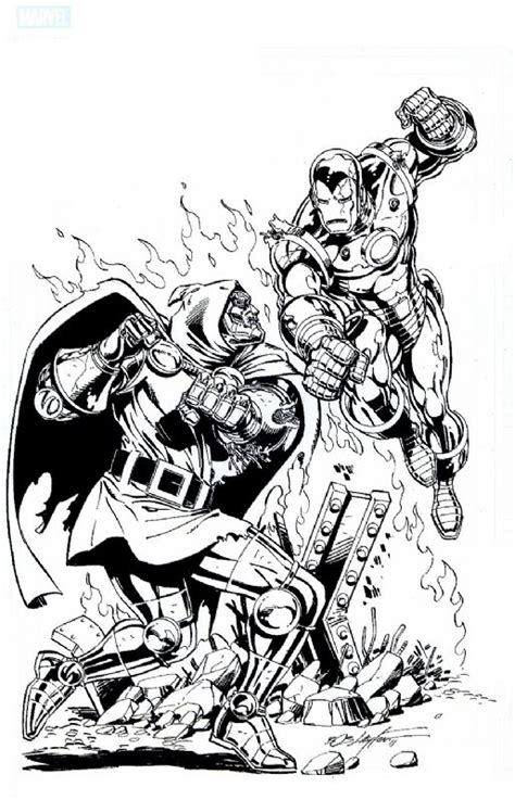 Dr Doom Vs Iron Man In Bob Laytons Bob Layton Commissions Comic Art