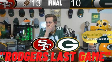 Packers Fan Tom Grossi Reaction To Packer Shocking Loss Vs 49ers Aaron Rodgers Is Done Youtube