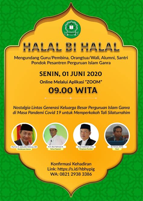 Undangan Halal Bihalal Keluarga Besar Coretan