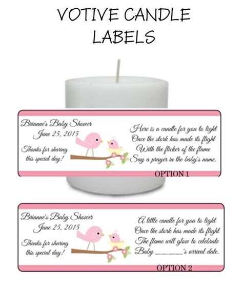 Your guests will adore having a reminder of your. Details about 14 BABY BIRD Pink Personalized Baby Shower ...