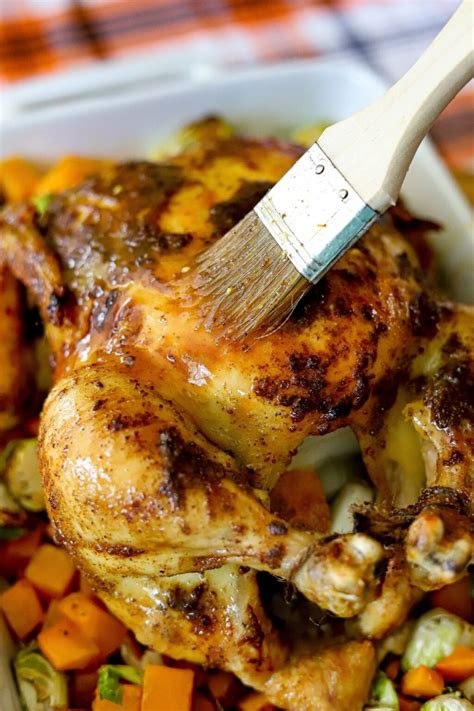 Roasted Chicken And Vegetables With Maple Glaze This Moms Menu