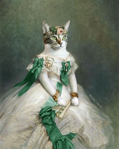 Victorian Cat Art