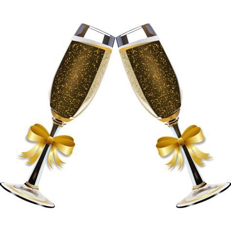 Vector Illustration Of Glasses Of Champagne Free Svg