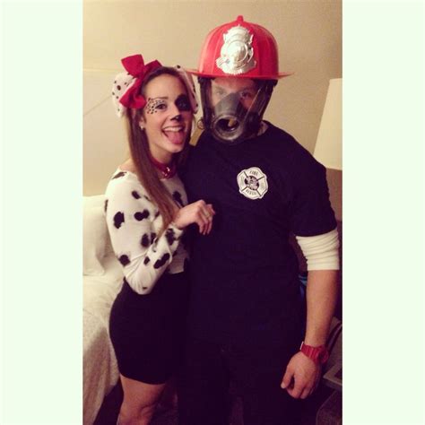Firefighter And Dalmatian Costume For Couples