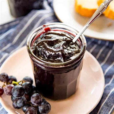 Homemade Concord Grape Jelly Recipe No Pectin The Flavor Bender