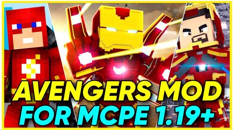 Avengers Mod For Mcpe 119 Marvel Superheroes Addon For Minecraft Pe
