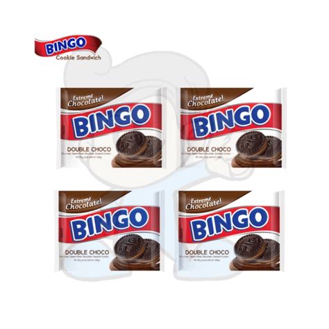 Bingo Double Chocolate Cookies Pack Of 4 4 X 280g Shopee Philippines