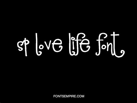 Sp Love Life Font Free Download Fonts Empire