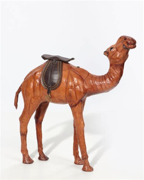 Lot A Leather Figure Of A Camel Modern