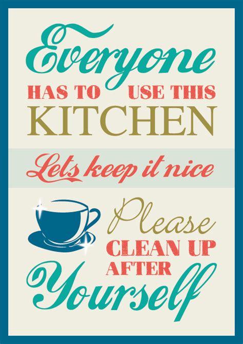 Funny Clean Up After Yourself Kitchen Signs Funny Goal