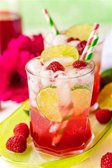 Best Ever Raspberry Lime Rickey Recipe Sugar And Soul