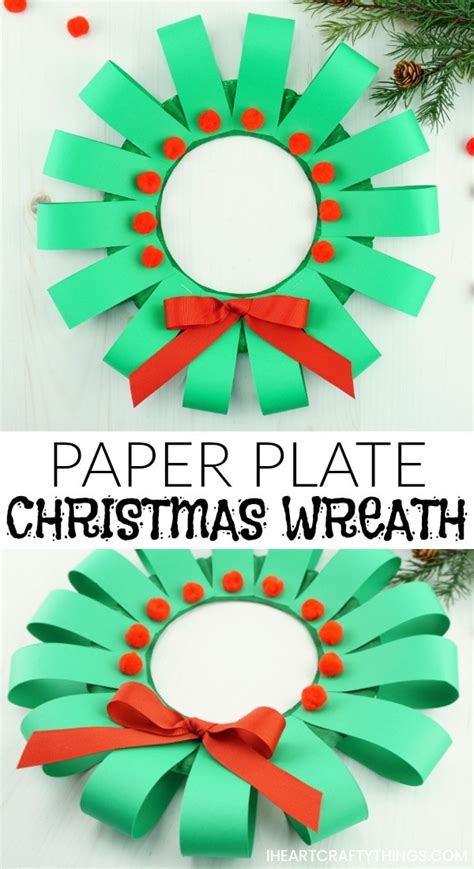 Paper Plate Christmas Wreath Craft Christmas Wreath Craft Christmas