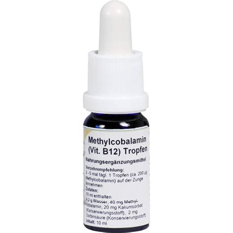 Methylcobalamin Vitamin B12 Tropfen 10 Ml Apothekede