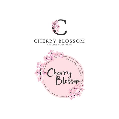 Premade Cherry Blossom Logo Sakura Logo For A For A Wedding Etsy