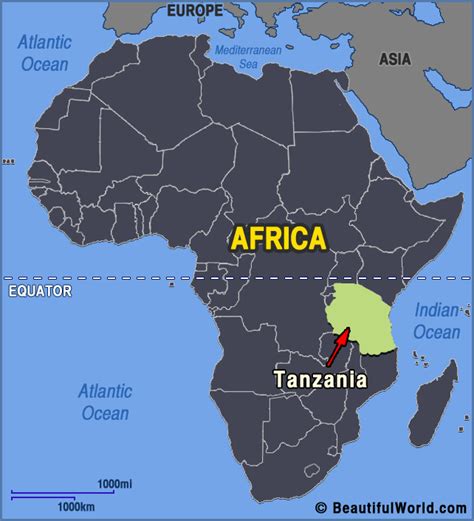 Map Of Africa Tanzania Sada Wilona