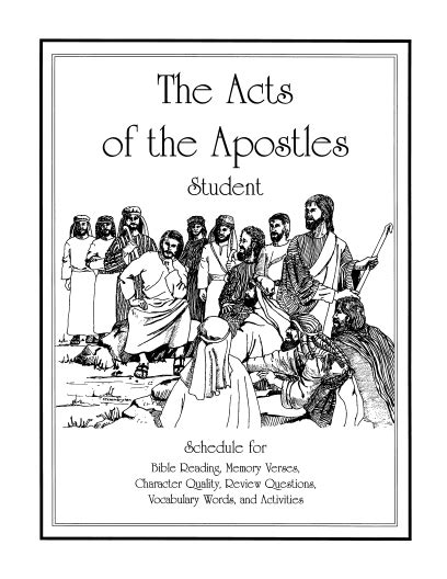 New Release Acts Of Apostles Study Guides Sonlight Education Ministry