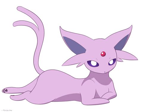 Lounging Espeon By Obviousoddball On Deviantart