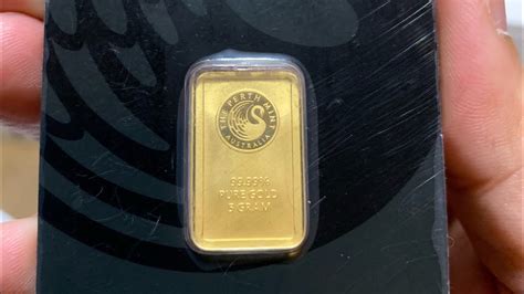 The Perth Mint Australia 5 Grams Gold Bar Unboxing Youtube