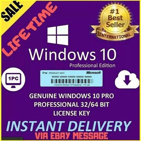 Windows10 Pro Professional 100 Genuine License Key Wish Windows 10