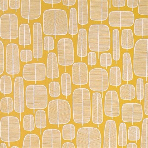 Jaune Toujours Tree Wallpaper Retro Tapet Modern Wallpaper