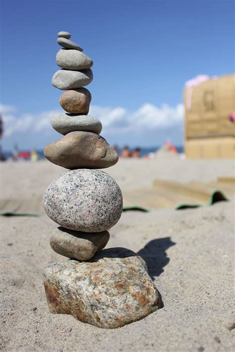 Hd Wallpaper Cairn Stones Tower Stability Stone Tower Stacked