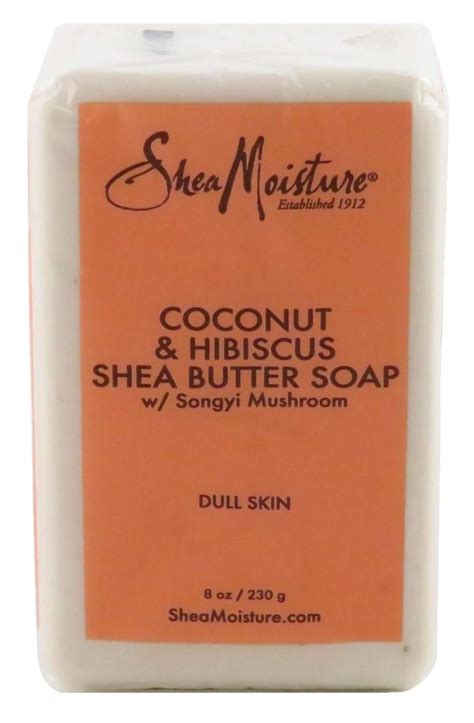 Shea Moisture Soap 8 Ounce Bar Coconut And Hibiscus Shea Butter 235ml 6 Pack