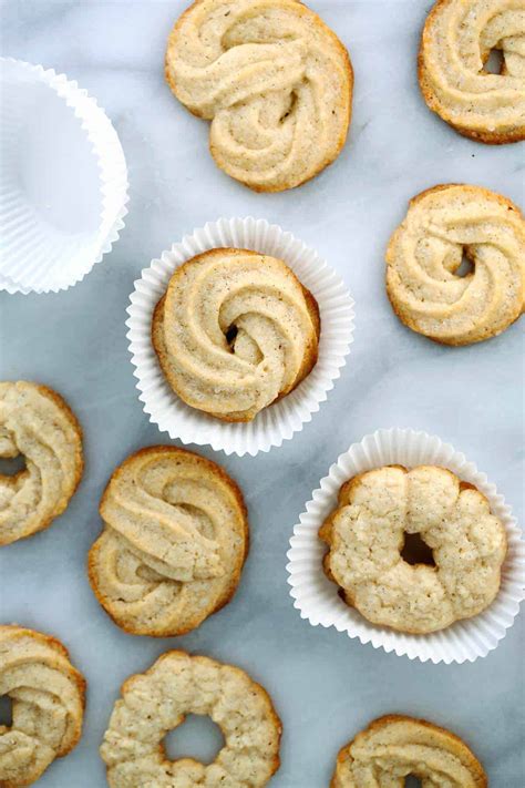 The only extra step is piping the dough into circles, which gives. Vanilla Bean Danish Butter Cookie Recipe | Jessica Gavin