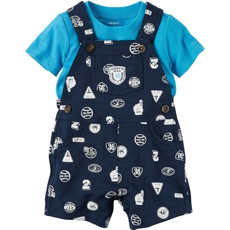 Carters Baby Boys 2 Piece Set Overall And Top