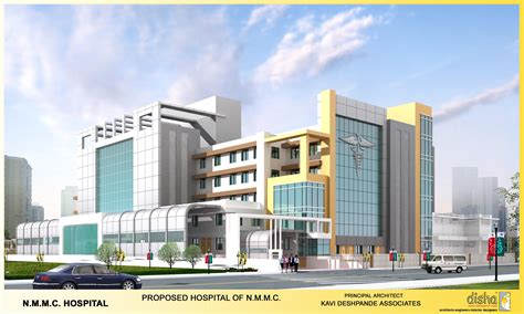 Proposed Hospital Of Nmmc Modern Architecture Building Facade