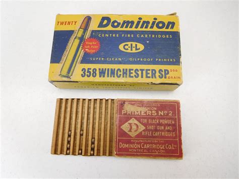 Dominion 358 Winchester Ammo And Primers