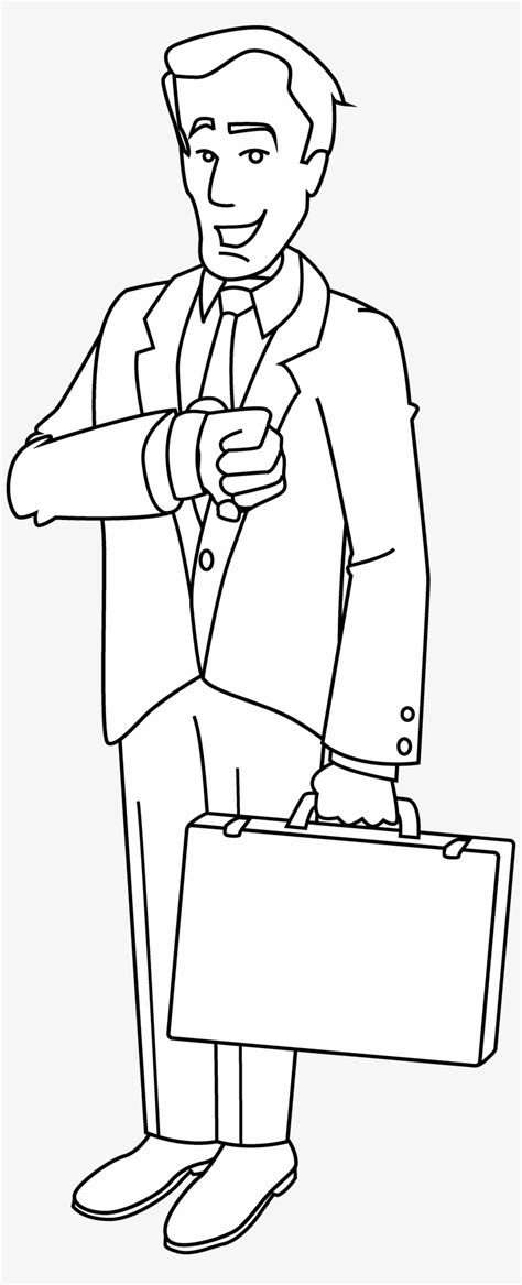 Businessman Clipart Black And White Heart