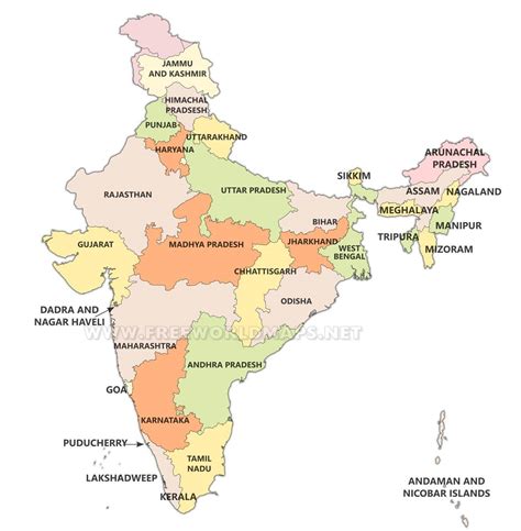 Districts Of India India Districts Map India Map Political Map Map Images