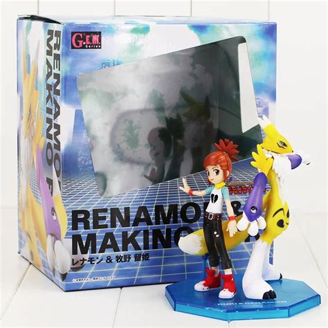 13 15 5cm renamon and makino ruki cute figure model toy hot japanese cartoon digimon adventure