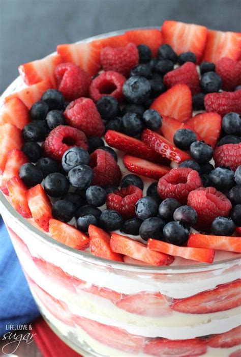 Easy Triple Berry Trifle Recipe Life Love And Sugar