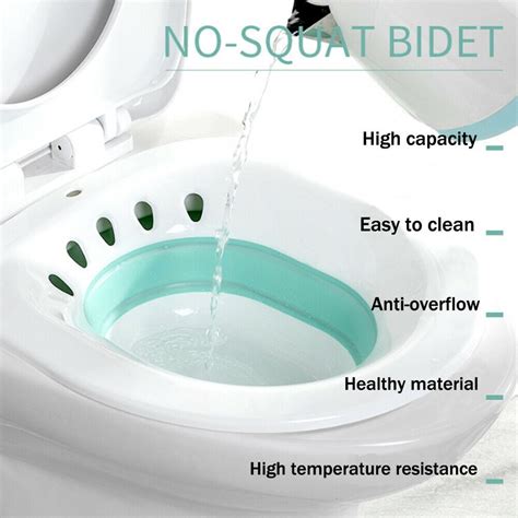 Foldable Plastic Sitz Bath Tubs Elderly Postpartum Hemorrhoids Patient