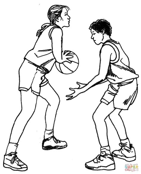 Dibujo De Jugadores De Baloncesto Para Colorear Dibujos Para Colorear